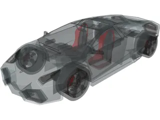 Lamborghini Reventon 3D Model preview