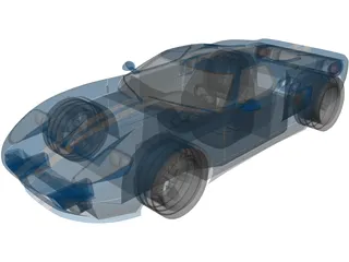 Ford GT40 3D Model preview