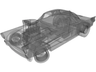 Ford Thunderbird Dragster 3D Model preview