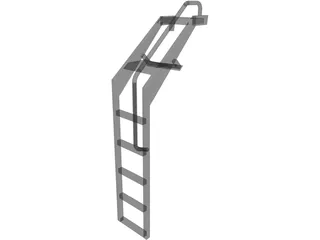 F-16 Crew Ladder 3D Model preview