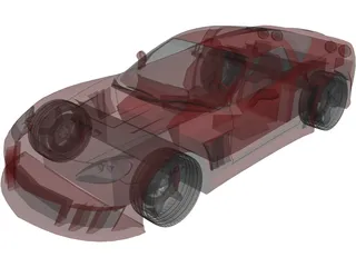 Chevrolet Corvette C6 [Tuned] 3D Model preview