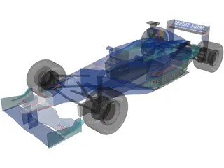 F1 Sauber 2001 3D Model preview