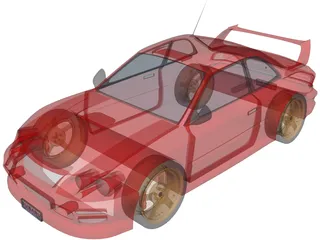 Subaru Impreza [Tuned] 3D Model preview