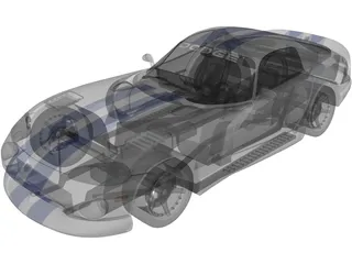 Dodge Viper GTS 3D Model preview