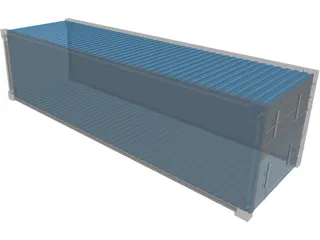 Shipping Container 3D Model preview