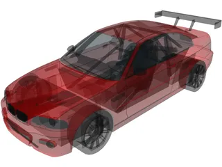 BMW M3 GTR 3D Model preview