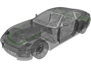 Ferrari 612 Scaglietti 3D Model preview