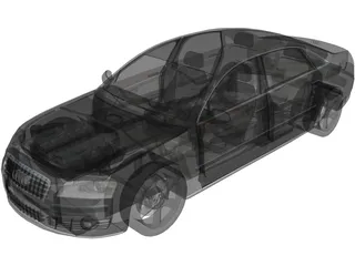 Audi A8L 6.0 W12 Quattro (2004) 3D Model preview