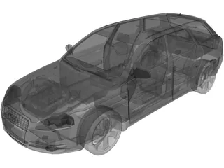 Audi A4 Avant 3.2 Quattro (2005) 3D Model preview