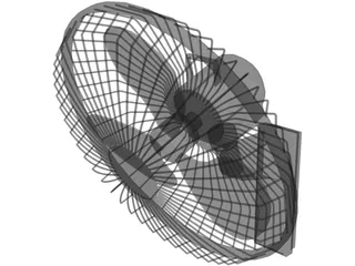 Wall Fan 3D Model preview