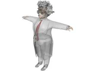 Einstein Scienctist 3D Model preview