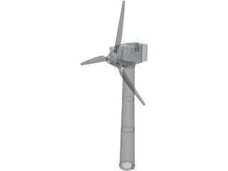 Wind Turbine 3D Model preview