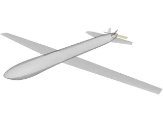 Eagle Airplane 3D Model preview