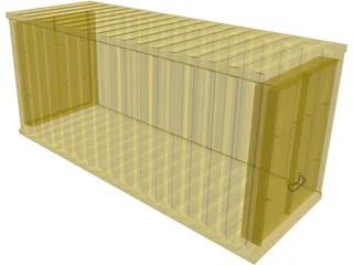 Container 3D Model preview