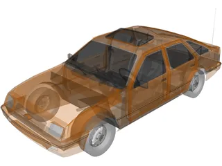 Ford Sierra 3D Model preview