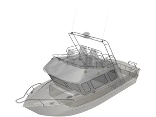 Fishing Boat 3D Model preview