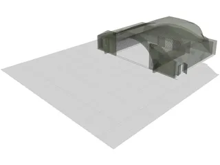 HAS - Hardened Aircraft Shelter 3D Model preview