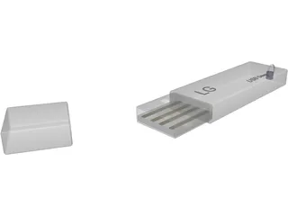 LG USB Drive 3D Model preview