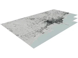 Chicago City 3D Model preview