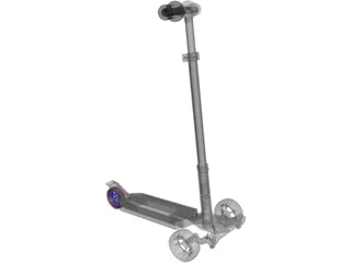 Scooter Skate 3D Model preview