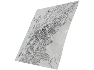 Montreal City 3D Model preview