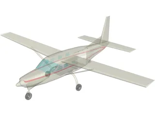 Cessna 675 Skydiver Equipped N9641P 3D Model preview