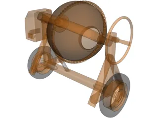 Cement Mixer 3D Model preview