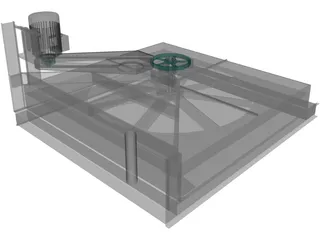 Remote Cooling System 3D Model preview
