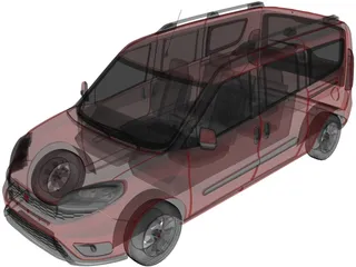 Fiat Doblo Maxi (2015) 3D Model preview