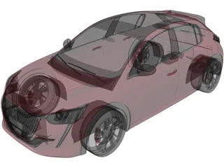 Peugeot 208 GTi Concept (2021) 3D Model preview