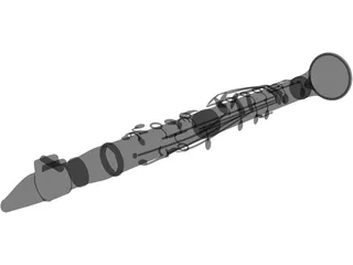 Clarinet 3D Model preview