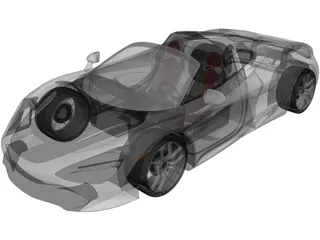 McLaren 720S Spider 3D Model preview