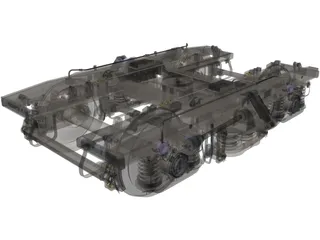 Bogie Minden-Deutz 3D Model preview