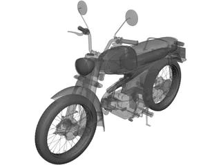 Honda Motorcycle 3D Model preview