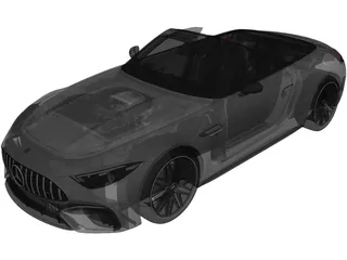Mercedes-AMG SL63 (2022) 3D Model preview