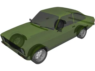Ford Escort MK2 3D Model preview