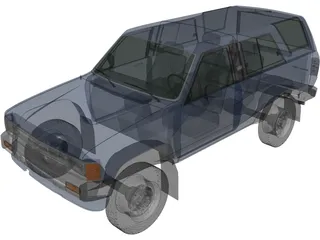 Toyota 4Runner (1986) 3D Model preview