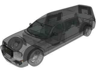 Chrysler 300C Hearse (2009) 3D Model preview