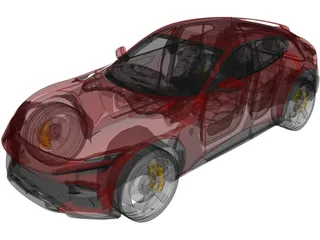 Ferrari Purosangue (2022) 3D Model preview