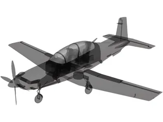 Beechcraft T-6 Texan II 3D Model preview