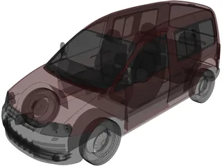 Volkswagen Caddy (2007) 3D Model preview