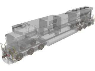 Norfolk Southern SD70ACe 3D Model preview