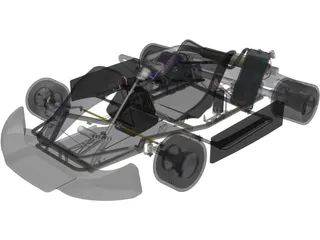 Go Kart 3D Model preview