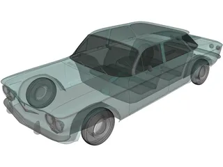 Chevrolet Corvair Sedan (1960) 3D Model preview
