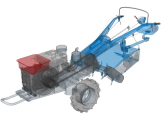 Tractor 3D Model preview