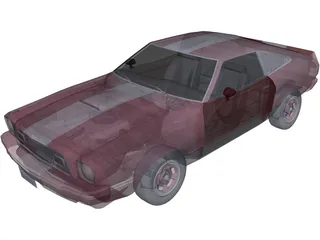 Ford Mustang Cobra II (1976) 3D Model preview