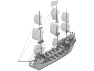 Black Pearl 3D Model preview