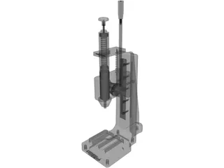 Spring Impact Press 3D Model preview