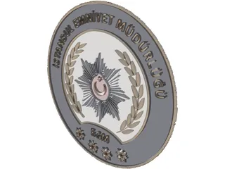 Istanbul Emniyet Mudurlugu Logo 3D Model preview