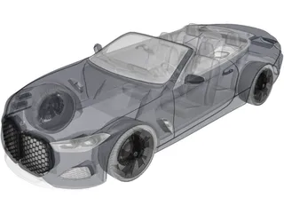 BMW M4 Cabrio (2021) 3D Model preview